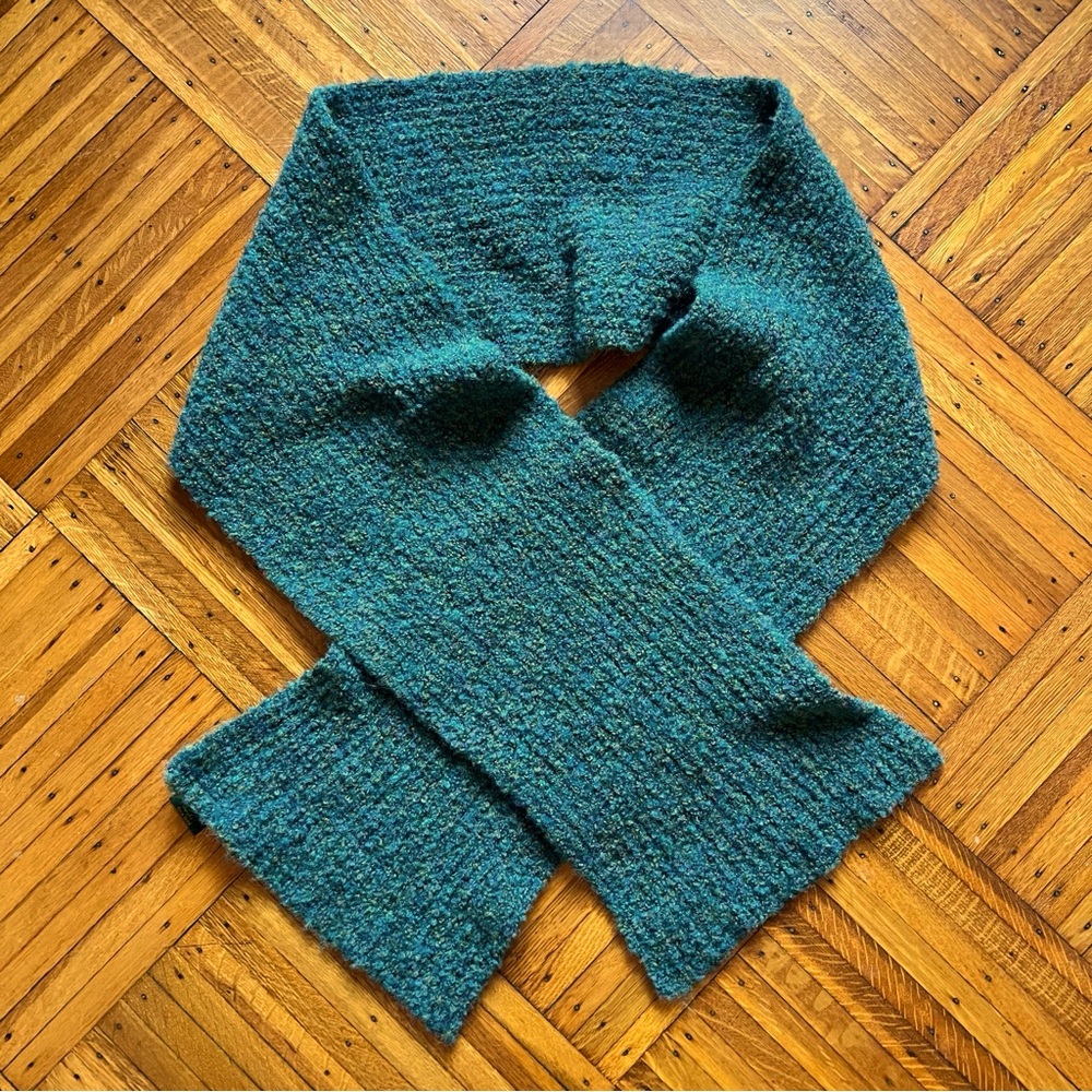 Doogan Donegal Ireland Teal 100% Pure New Wool Scarf